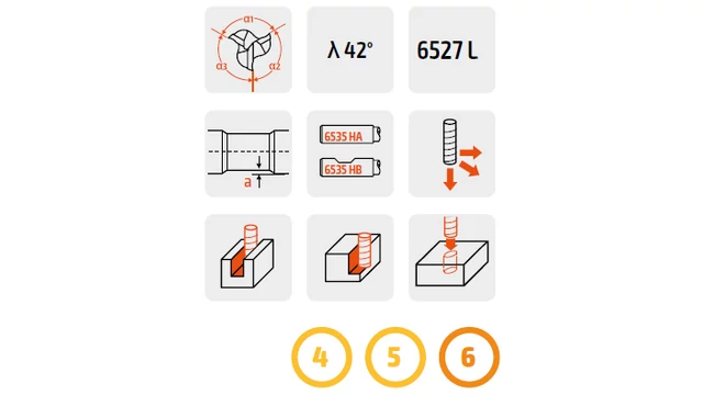 Keményfém 42°-os maró 3 élű