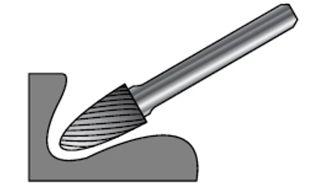 Turbómaró ívelt gömbvégű RBF - D12.00/25 d6 R2,5
